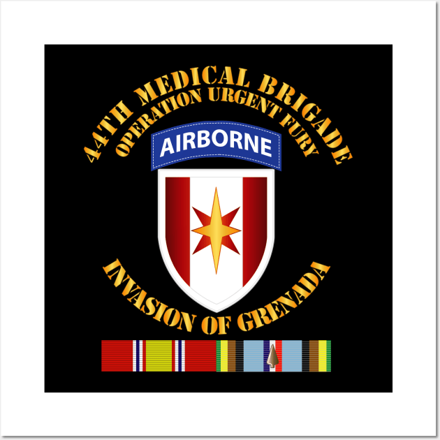 Grenada - 44th Med Bde Operation Urgent Fury w Svc Ribbons Wall Art by twix123844